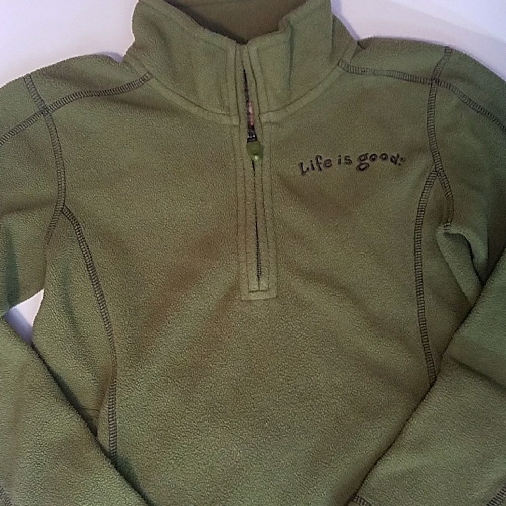 Life Is Good Boys 5-6 Fleece 1/2 Zip Jacket